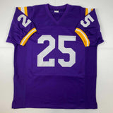 Autographed/Signed YA Y.A. Tittle LSU Purple College Football Jersey JSA COA