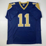 Autographed/Signed Tavon Austin St. Louis Blue Football Jersey JSA COA