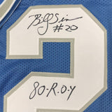 Autographed/Signed Billy Sims 80 ROY Detroit Blue Football Jersey JSA COA