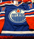 Paul Coffey Signed Edmonton Oilers Blue Jersey (JSA COA) 4x Stanley Cup Champion