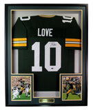 Jordan Love Signed/Autographed Packers Football Jersey Framed Beckett 192414