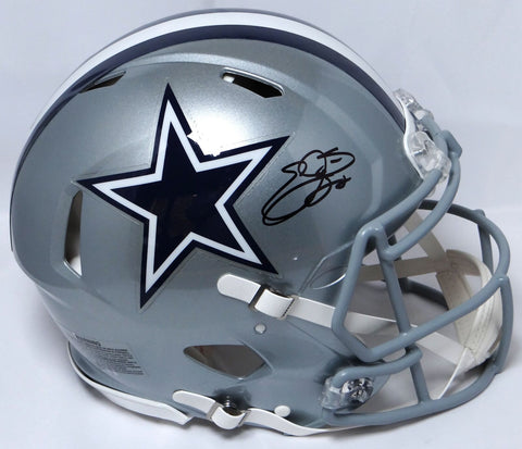 Emmitt Smith Autographed Cowboys F/S Speed Authentic Helmet - Beckett W Holo