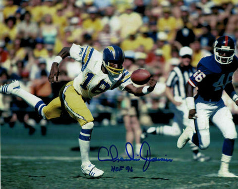 Charlie Joiner Autographed/Signed San Diego Chargers 8x10 Photo HOF 11859