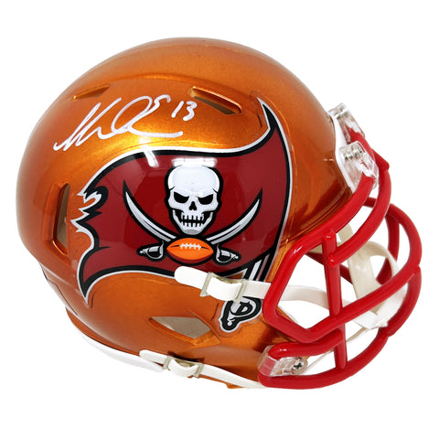 Mike Evans Tampa Bay Buccaneers Signed Riddell Flash Mini Helmet BAS