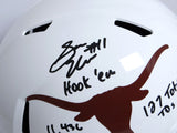 Sam Ehlinger Autographed Longhorns F/S Speed Helmet w/ 3 Inscriptions- JSA W