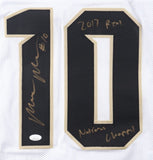 McKenzie Milton Signed UCF Knights Jersey "2017 Real National Champs!" (JSA)