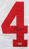 Kyle Juszckyk Authentic Signed White Pro Style Jersey Autographed BAS Witnessed