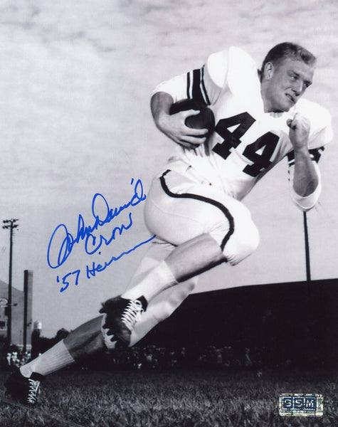 JOHN DAVID CROW SIGNED AUTOGRAPHED TEXAS A&M AGGIES 8x10 PHOTO W/ 57 HEISMAN