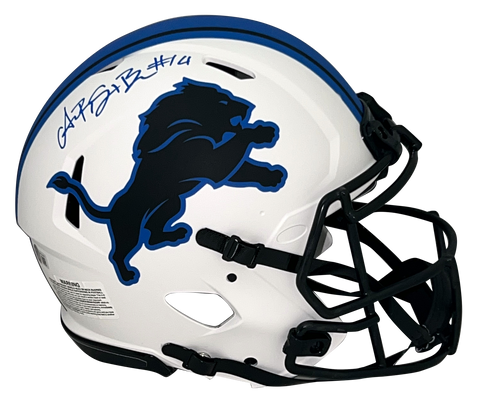 AMON-RA ST BROWN AUTOGRAPHED DETROIT LIONS AUTHENTIC LUNAR HELMET BECKETT