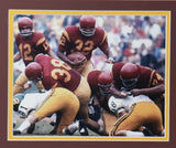 O. J. Simpson Signed USC Trojans 34x42 Framed Jersey Display (JSA COA) Bills R.B