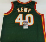 Shawn Kemp Signed Seattle Supersonics Jersey (JSA COA) 6xAll Star Power Forward