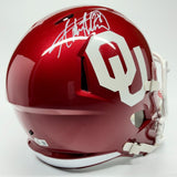 ADRIAN PETERSON AUTOGRAPHED SIGNED OKLAHOMA SOONERS FS REPLICA HELMET BECKETT