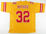 Tyrann Mathieu Signed Kansas City Chiefs Throwback Jersey (JSA COA) Honey Badger