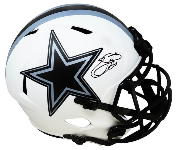 Emmitt Smith Signed Cowboys Lunar Eclipse Riddell F/S Speed Rep Helmet - SS COA