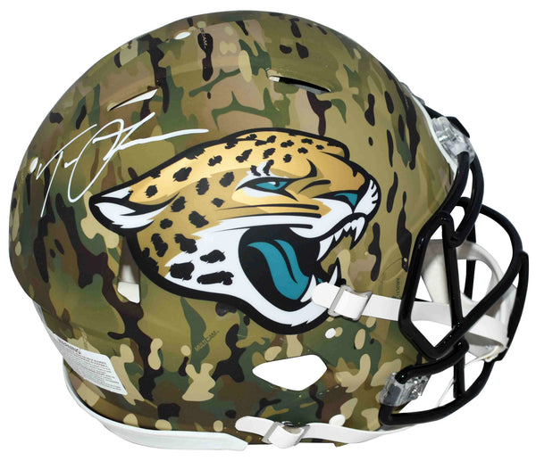 TREVOR LAWRENCE SIGNED JACKSONVILLE JAGUARS AUTHENTIC CAMO HELMET FANATICS