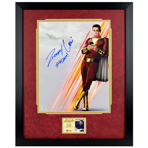 Zachary Levi Autographed Shazam! 11x14 Framed Photo