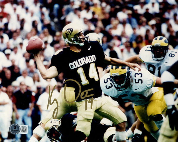 Koy Detmer Autographed Colorado Buffaloes 8x10 Photo Beckett 45255