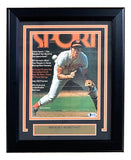 Brooks Robinson Signed Framed Baltimore Orioles Sport Magazine Cover BAS S37701