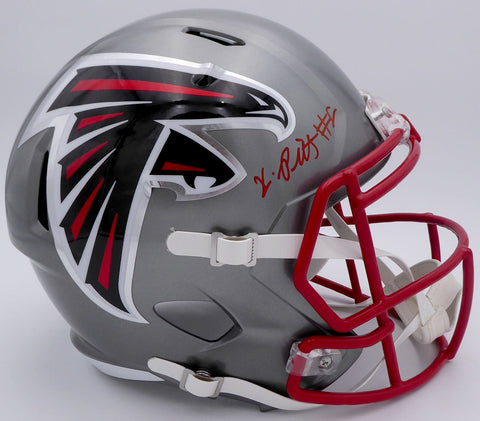 Kyle Pitts Auto Falcons Flash Full Size Helmet (Decal Bubble) Beckett WL43913