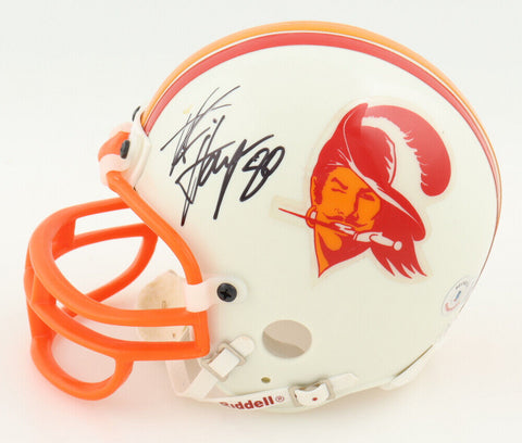 Alvin Harper Signed Tampa Bay Buccaneers Throwback Mini Helmet (Beckett COA) W.R