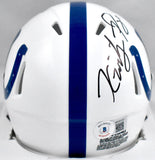 Kwity Paye Autographed Colts Speed Mini Helmet #-Beckett W Hologram *Black