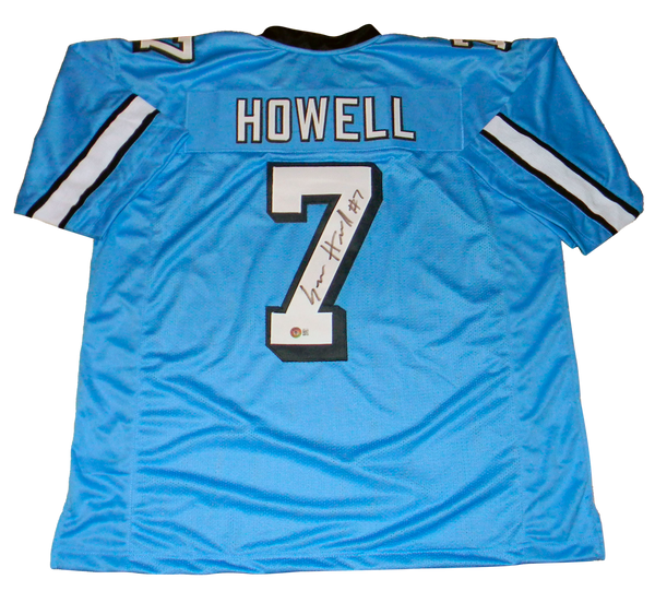 SAM HOWELL AUTOGRAPHED NORTH CAROLINA TAR HEELS #7 BLUE JERSEY BECKETT