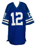 Roger Staubach Signed/Autographed Cowboys Blue Football Jersey Beckett 148039