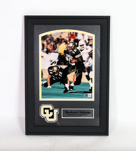 Rashaan Salam 1994 Heisman Trophy Winner Autographed 8x10 Action Shot Photo