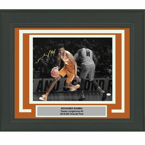 FRAMED Autographed/Signed MOHAMED MO BAMBA Texas Longhorns 16x20 Photo JSA COA 1