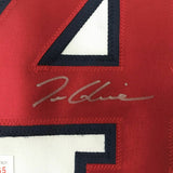 Autographed/Signed TOM GLAVINE Atlanta White Baseball Jersey JSA COA Auto