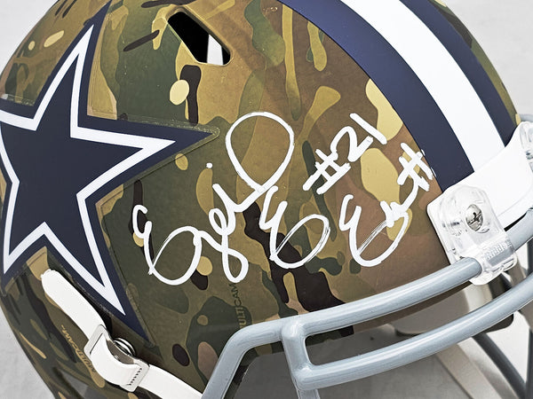 Ezekiel Elliott Cowboys Signed Autographed Throwback Mini Helmet –