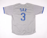 Steve Sax Signed Los Angeles Dodgers Jersey (JSA COA) 1982 Rookie of the Year 2B