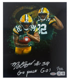 MarShawn Lloyd Autographed "Go Pack Go" 8 x 10 Photo Collage Beckett GDL LE 1/32