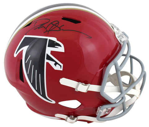 Falcons Deion Sanders Signed Red 66-69 TB Full Size Speed Rep Helmet BAS Witness