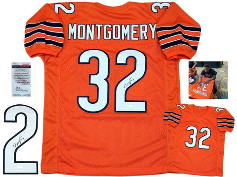 David Montgomery Autographed SIGNED Jersey - Orange - JSA Authentic