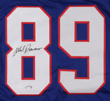 Mark Bavaro Signed New York Giants Blue Jersey (PSA COA) 2xSuper Bowl Champ / TE