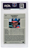 Sammy Sosa Signed White Sox 1990 Leaf Trading Card #220 - (PSA Encapsulated)