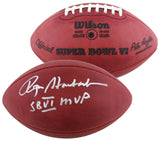 Cowboys Roger Staubach "SB VI MVP" Signed SB VI Logo Nfl Football BAS Witnessed