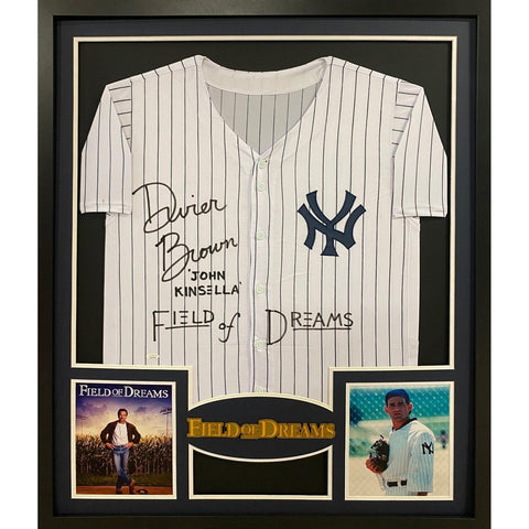 Dwier Brown Autographed Signed Framed Field Of Dreams FOD Jersey JSA