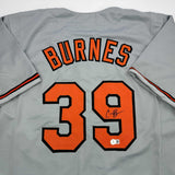 Autographed/Signed Corbin Burnes Baltimore Grey Baseball Jersey Beckett BAS COA