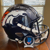 JOHN ELWAY AUTOGRAPHED DENVER BRONCOS FS REPLICA HELMET W/SB XXXIII CHAMPS