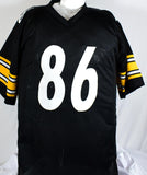 Hines Ward Autographed Black Pro Style Jersey w/SB MVP- Beckett W Hologram