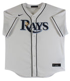 Rays Wander Franco Authentic Signed White Nike Jersey JSA Signature Debut