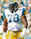 Jackie Slater HOF Los Angeles Rams Signed/Inscribed 8x10 Photo JSA 164673