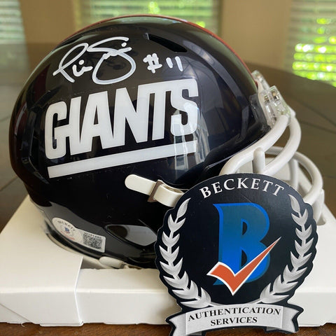 PHIL SIMMS SIGNED AUTOGRAPHED NEW YORK GIANTS MINI HELMET BECKETT