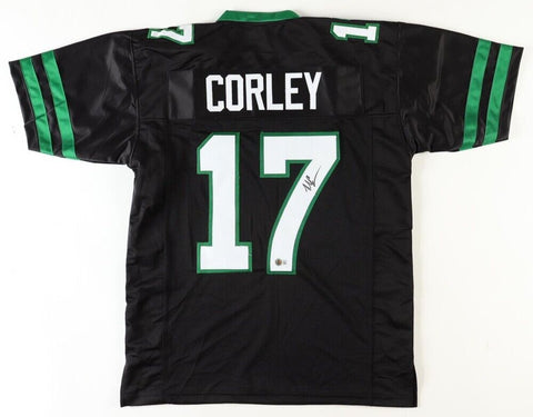 Malachi Corley Signed New York Jets Jersey (Beckett) N.Y. 2024 3rd Round Pick WR