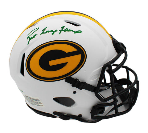 Brett Lorenzo Favre Signed Green Bay Packers Speed Auth Lunar Helmet -LE of 44