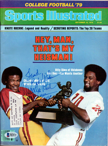 Charles White Autographed Sports Illustrated Magazine USC To Stan Beckett B63672