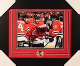 Patrick Kane Signed Blackhawks 14x17 Custom Framed Photo Display (JSA COA)