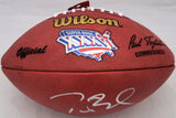 Tom Brady Auto Patriots NFL Leather Super Bowl Football Fanatics Holo AA0112376